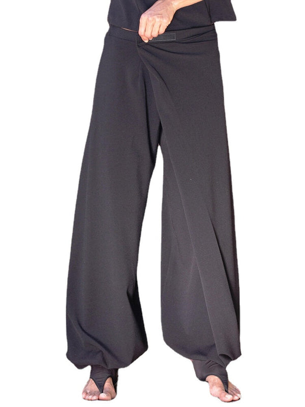 Women Pasteable Loose Pants Irregular Casual Gong Fu Trousers