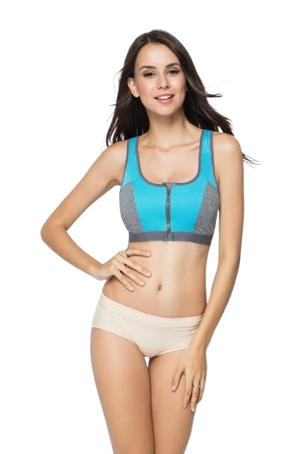 Stylish Breathable Women's High Impact Push Up Sports Bras For Running Yoga