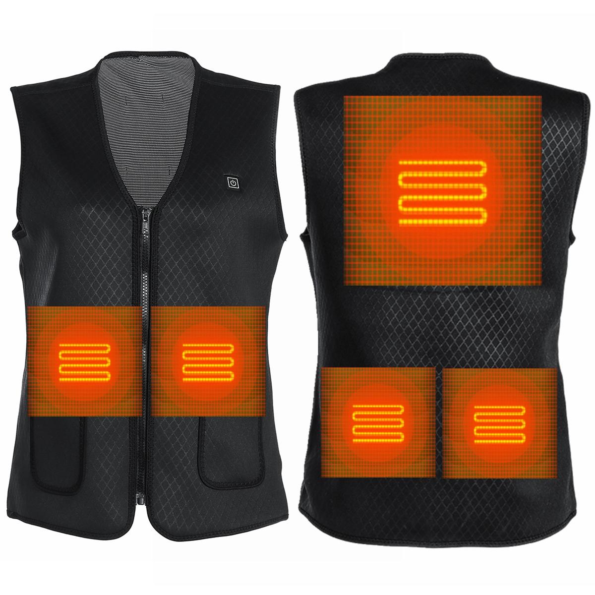 Unisex USB Heated Cotton Vest 5V Infrared Warm Jacket Main image