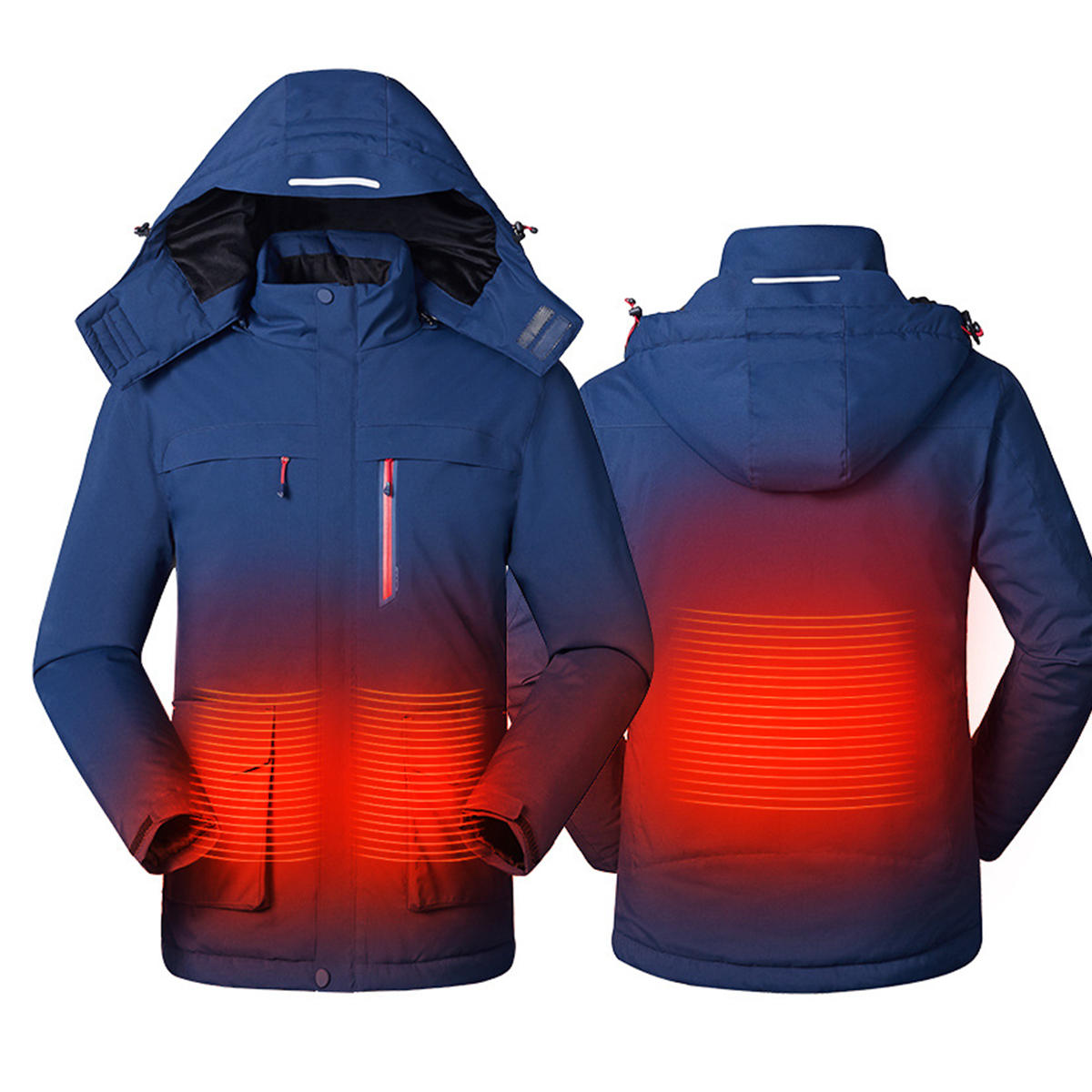 Smart USB Electric Washable Heating Coats Hoodie Jacket Winter Warm Coat Main image