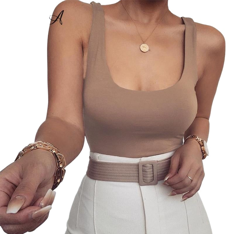 Casual Sexy Women's O-neck Sleeveless Backless Bodysuit For Party Main image