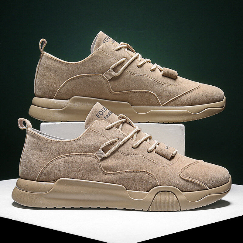 Men Suede Running Shoes England Ultralight Comfortable Casual Shoes Outdoor Jogging Hiking Sneaker Secondary image