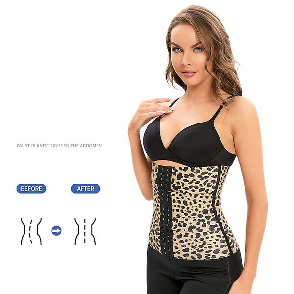 Plus Size Women's Zipper Waist Trainer Corset - Everyday Workout Body Shaper Cincher Girdle