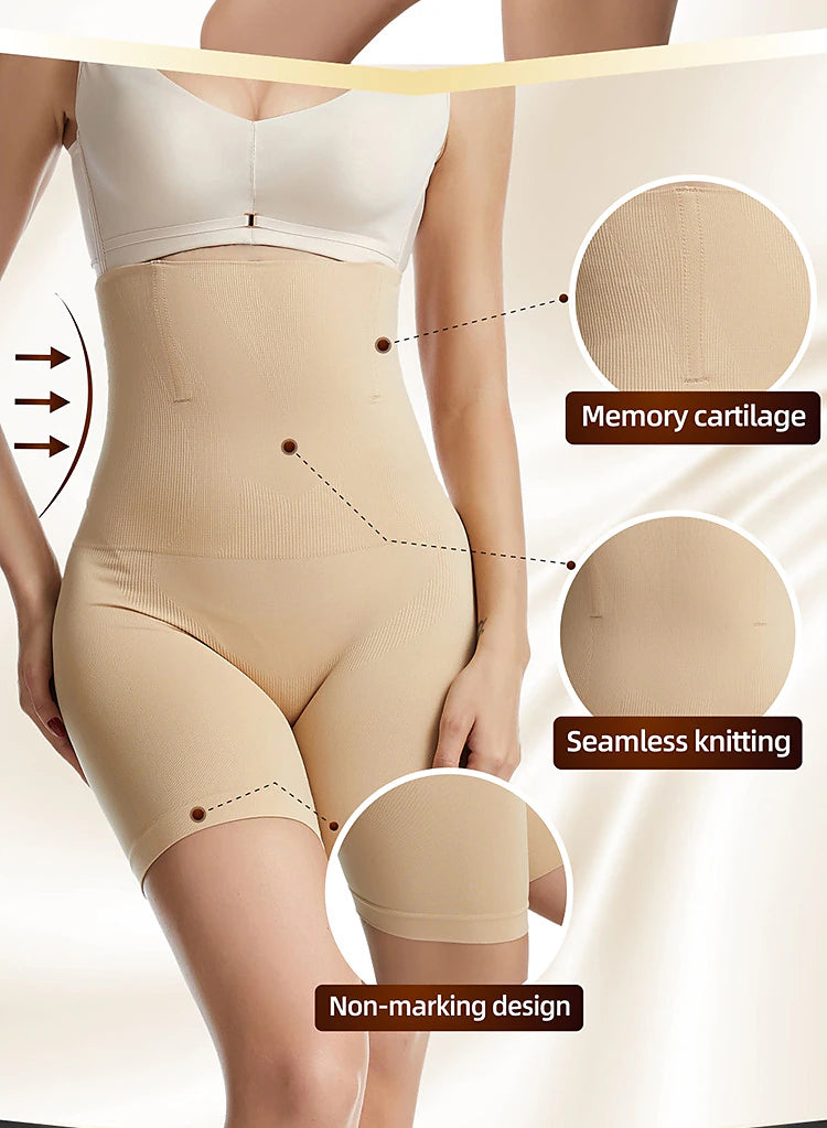 Shape High Waist Corset Pants Women's Postpartum Waist and Abdomen Body Shaping Flat Angle Skinny Legs Buttocks Lifting Corset Underwear