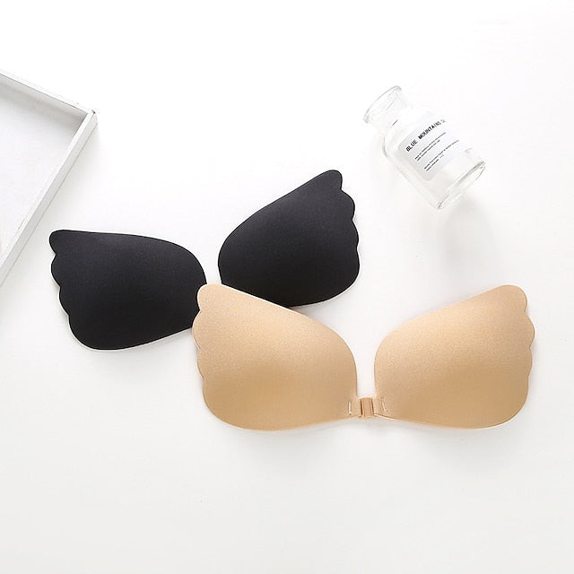 Women's Plus Size Bras & Bralettes Adhesive Bra Strapless 3,4 Cup Solid Color Micro-elastic Breathable Push Up Invisible Wedding Party Party & Evening Silica Gel , 1 PC Secondary image