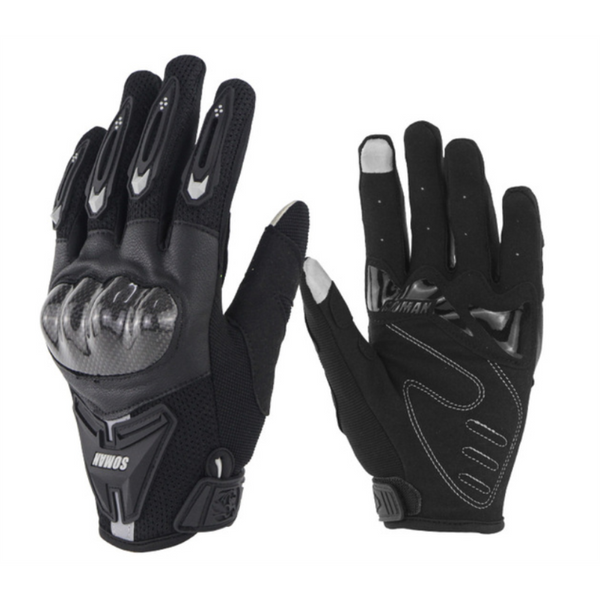 Touchscreen Full Finger Safety Gloves for Motorcycle Riding & Cycling