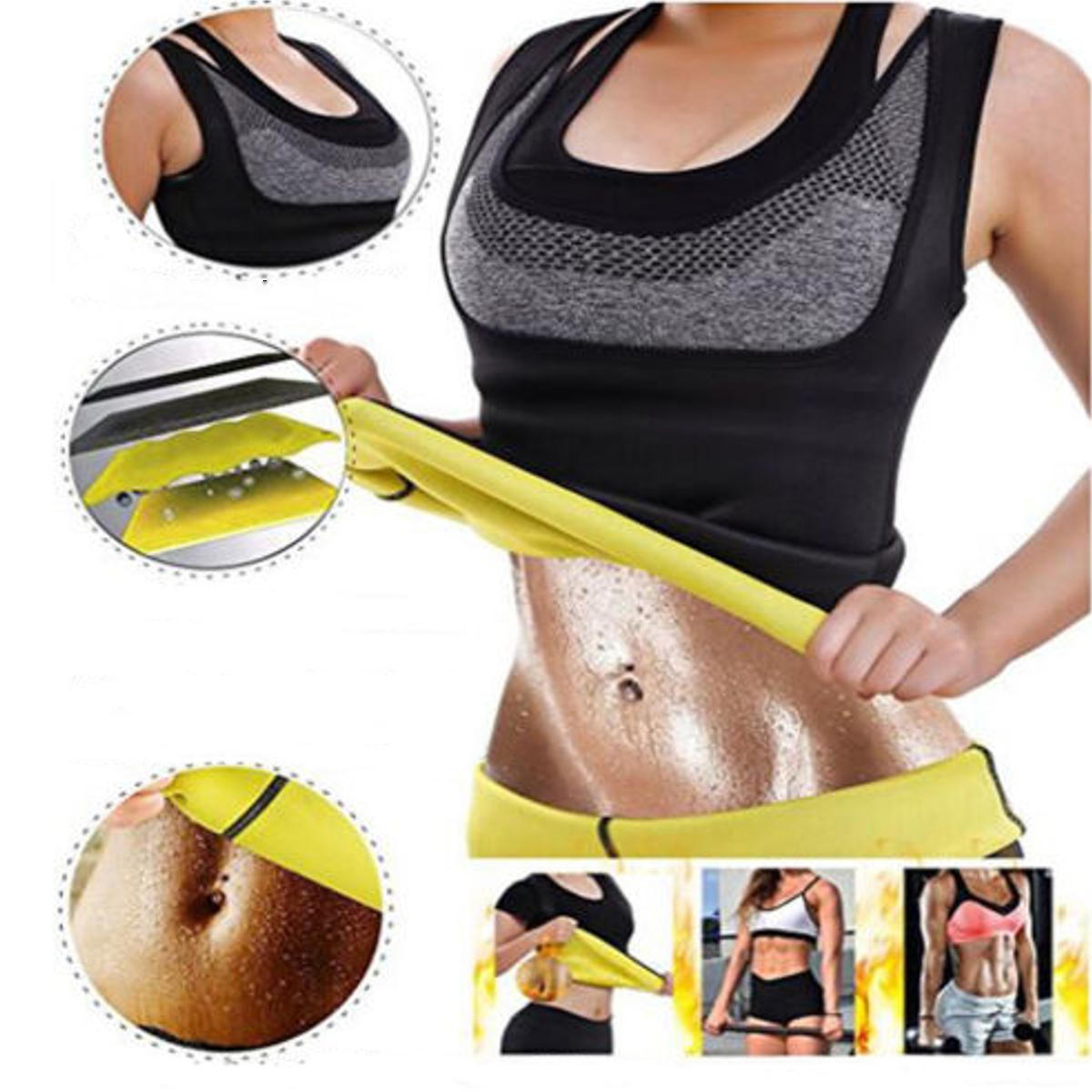 Women's Slimming Hot Sweat Vest Body Shaper Control Neoprene Tummy Fat Burner Shapewear Tracksuit Secondary image