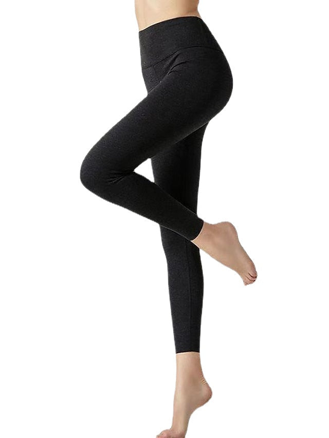 Women's Athleisure Daily Elasticity Thermal Warm Solid Colored Pants