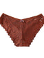 Women's Sexy Panties Brief Underwear 1pc , pack Underwear Sexy Criss Cross Bow Hole Lace Nylon Mid Waist Sexy Black Khaki Red