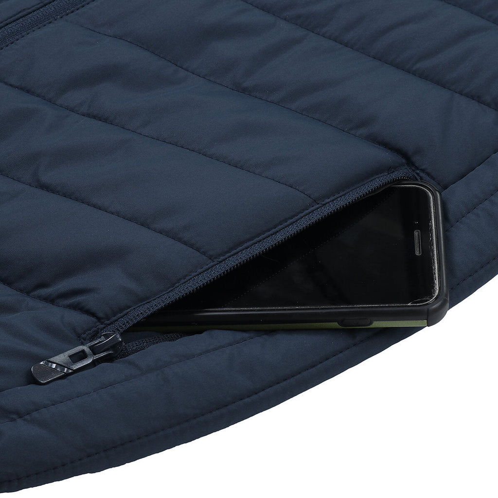 Graphene Smart Heating Vest, Dual-Control, 11-Zone, USB-Powered Short Sleeve