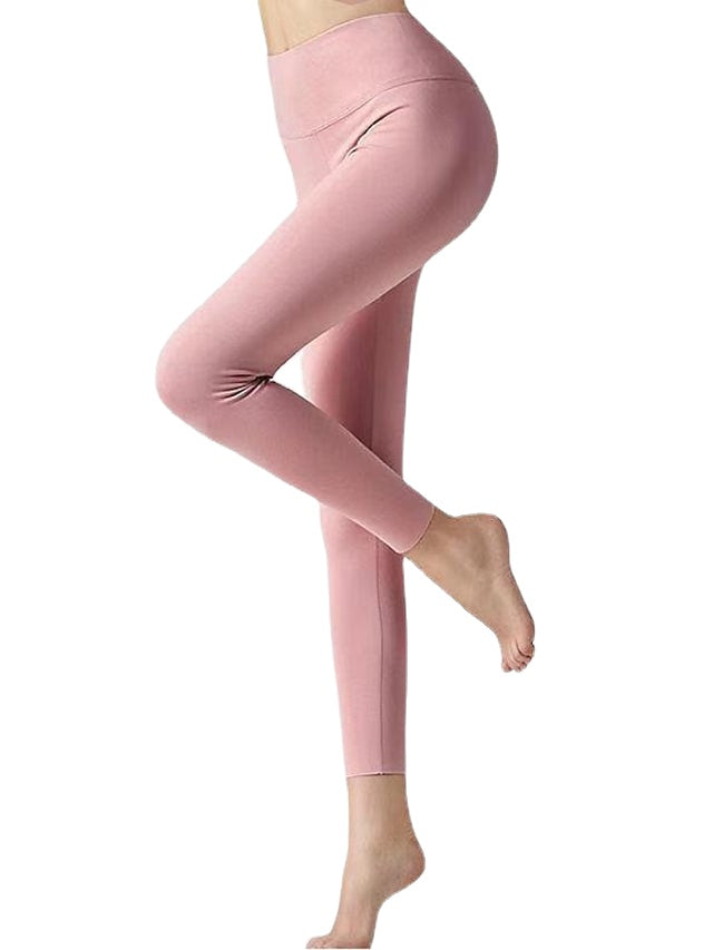 Women's Athleisure Daily Elasticity Thermal Warm Solid Colored Pants