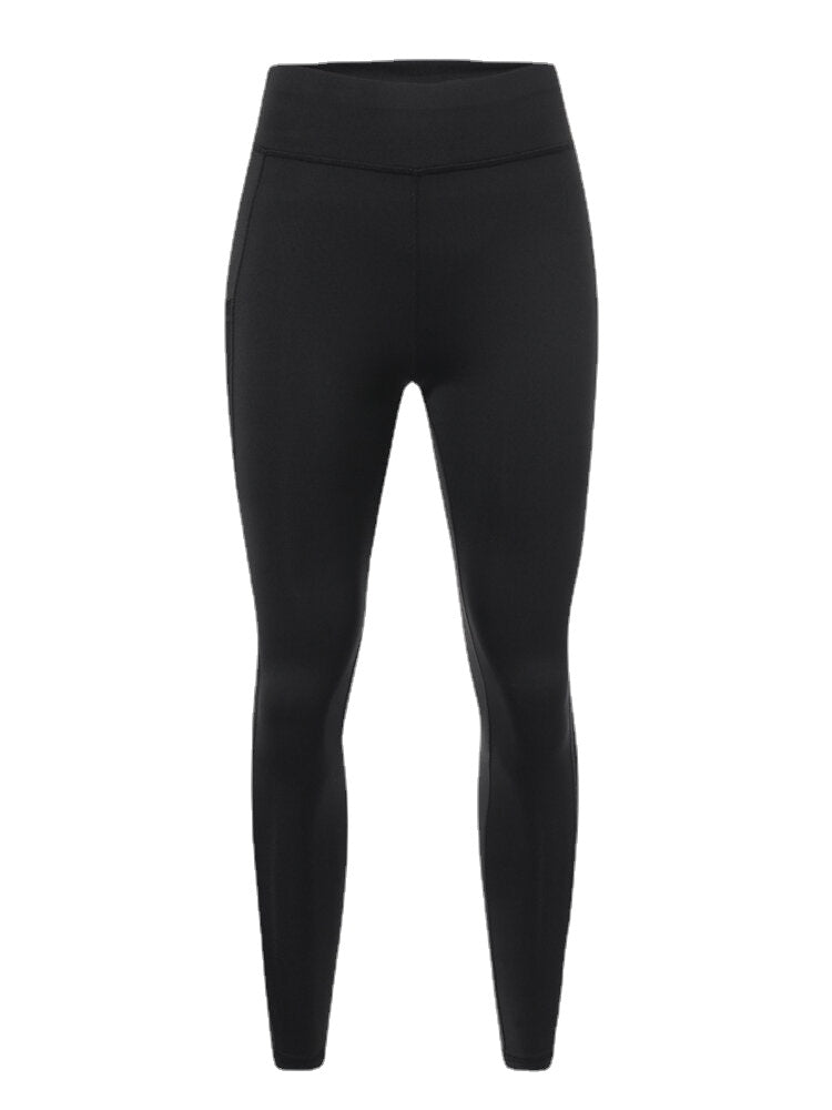 Women Solid Color Mesh Patchwork Hip Lift Sport Yoga Leggings