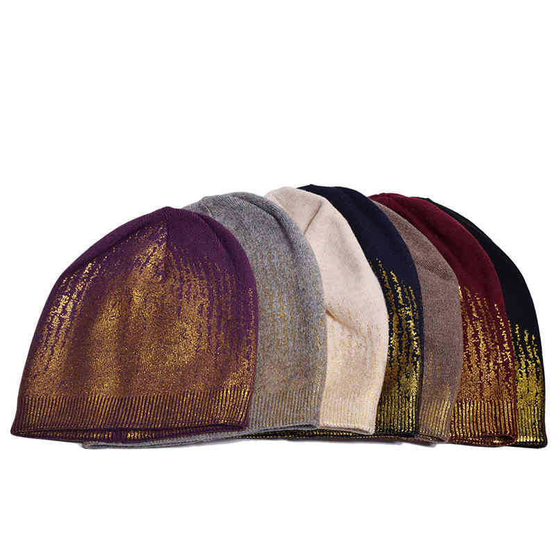 Women's Double Layer Earmuffs Beanie Cap - Outdoor Slouchy Skullcap, Flexible & Warm Main image