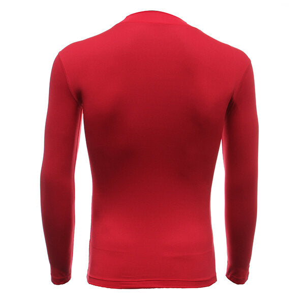 Mens Riding Sports Gear GYM Wear Under Base Layer Long Sleeve T-Shirt Secondary image