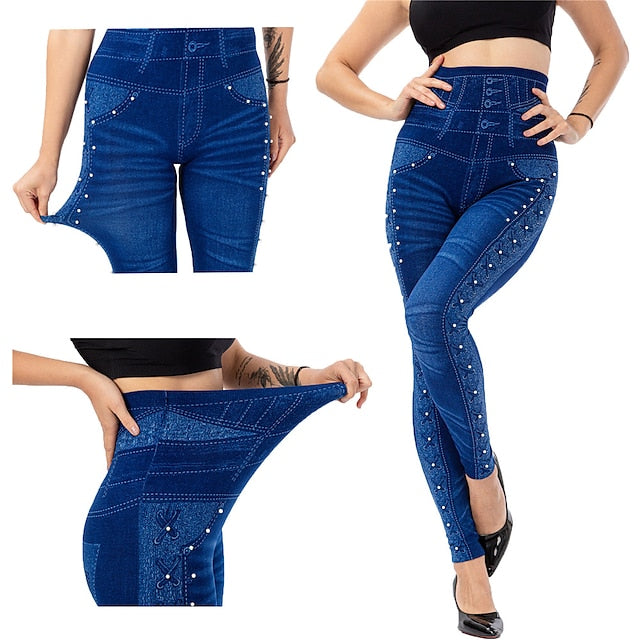 Women's Control Butt Lift Ankle-Length Casual Fashion Skinny Elasticity Denim Pants Main image