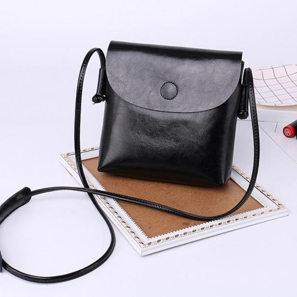 Vintage Oil Genuine Leather Bags for Women High Quality Single Shoulder Crossbody Mini Bag Simple Ladies Designer Purse