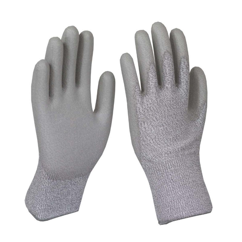 Level 5 Cut-Resistant Work Gloves with High-Density PU Palm Protection Main image