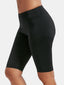 Solid Color Women Dry Quickly High Waist Biker Shorts For Running Yoga