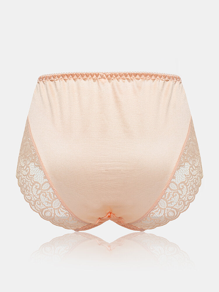 Women's Floral Lace Elastic Waist Breathable Panties