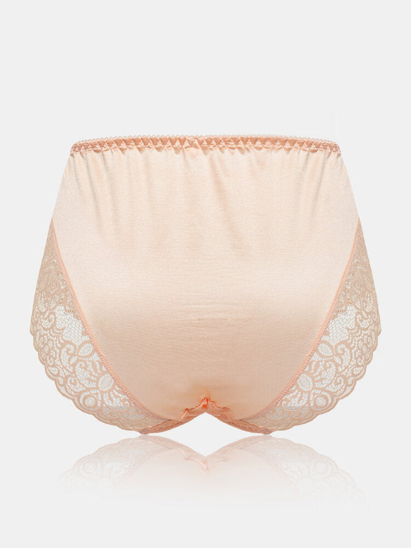 Women's Floral Lace Elastic Waist Breathable Panties