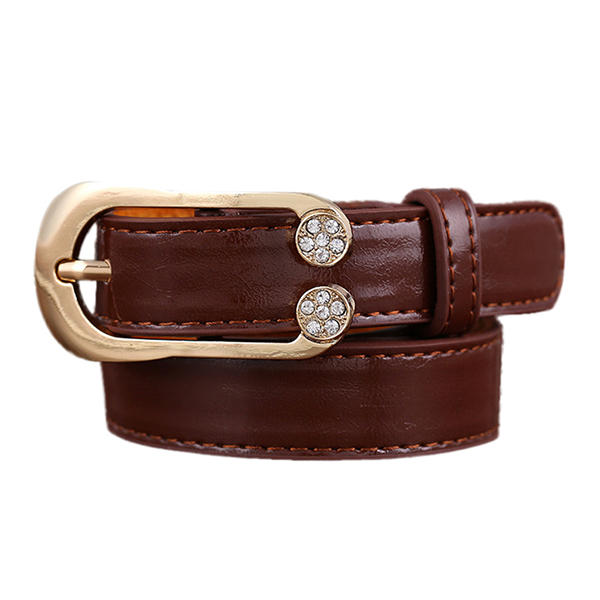 Women Tassel Fringed Belts Leather Snap Button Buckles