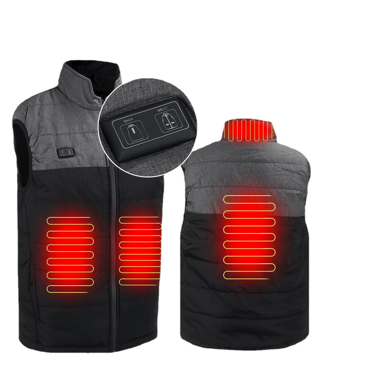 Men's Lightweight Heated Vest - Four Zone Electric Heating, Windproof, Winter Warmth Main image