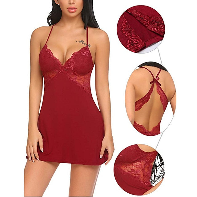 Women's Satin Sleeveless Nightgown - Comfortable Spring/Summer Pajamas for Home & Party Main image
