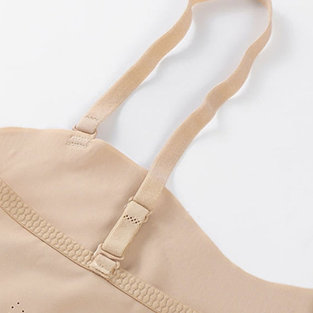 Women's Wireless Bras Padded Bras Adjustable Strapless Bras 3,4 Cup V Neck Breathable Push Up Invisible Pure Color Front Closure Date Valentine's Day Casual Daily Nylon 1PC White Black , 1 PC