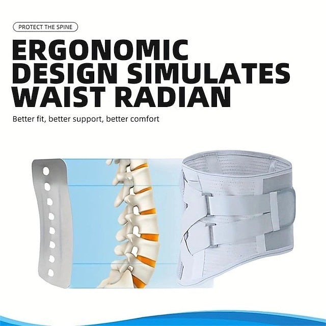 1pc Back Support Brace - Perfect For Women & Men With Herniated Discs & Sciatica
