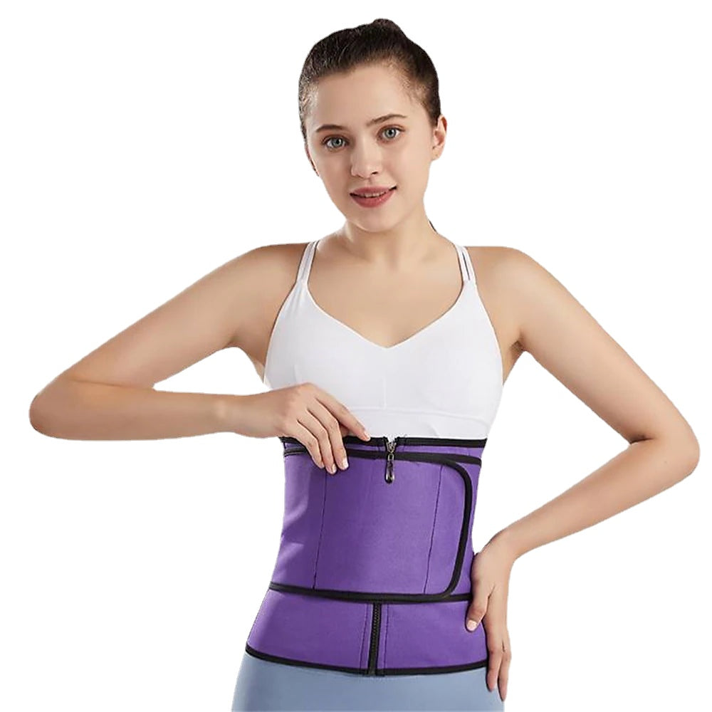 Adjustable Belly Waist Belt Fitness Sports Waist Belt Velcro Corset Artifact