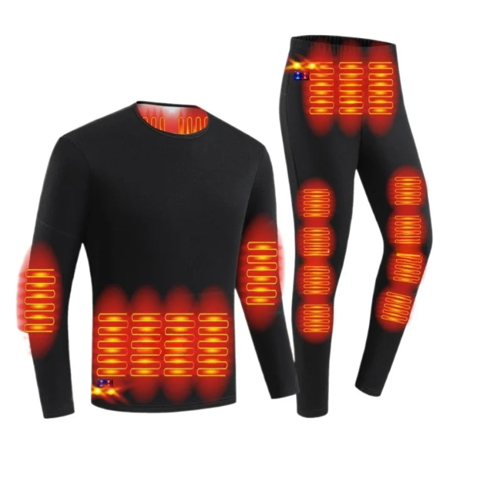 USB Heated Thermal Underwear Set - 3 Temperature Settings | Winter Warming Base Layer for Women Main image