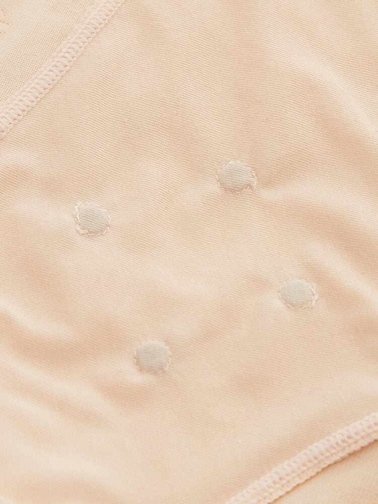Women Embroidered Solid Color Lace Tummy Control Shapewear Panties
