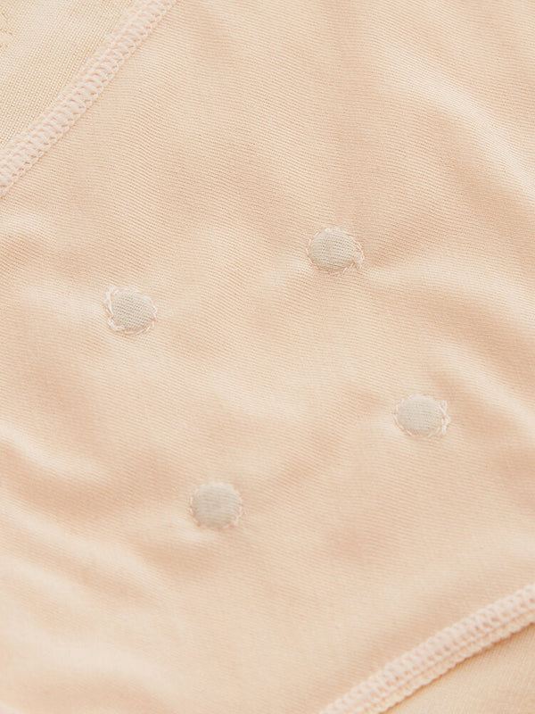 Women Embroidered Solid Color Lace Tummy Control Shapewear Panties
