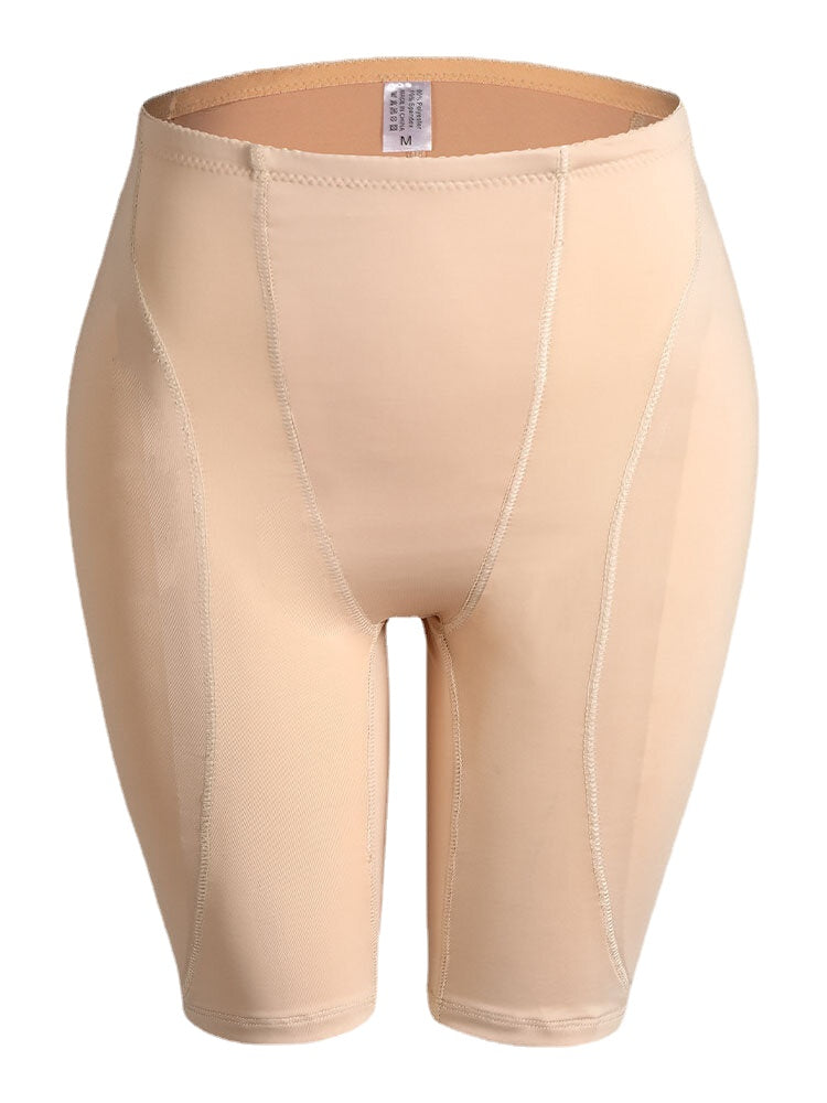 Plus Size Women Seamless Hip Lift Plump Crotch Stretch Panty Shapewear With Pad Main image