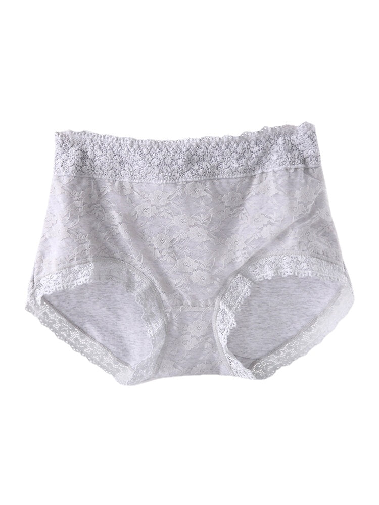 Women's High Waist Lace Full Coverage Panties