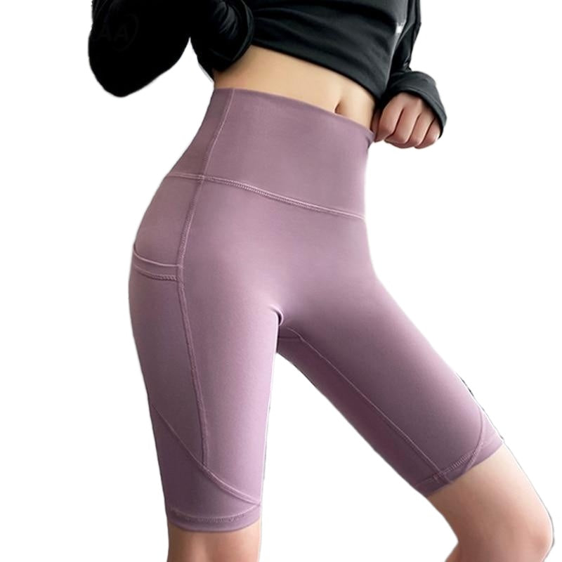 Trendy Breathable Women's High Waist Push Up Tight Gym Shorts Secondary image