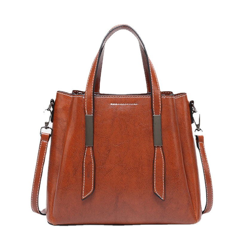 Women Casual Faxu Leather Handbag Shoulder Bag Main image