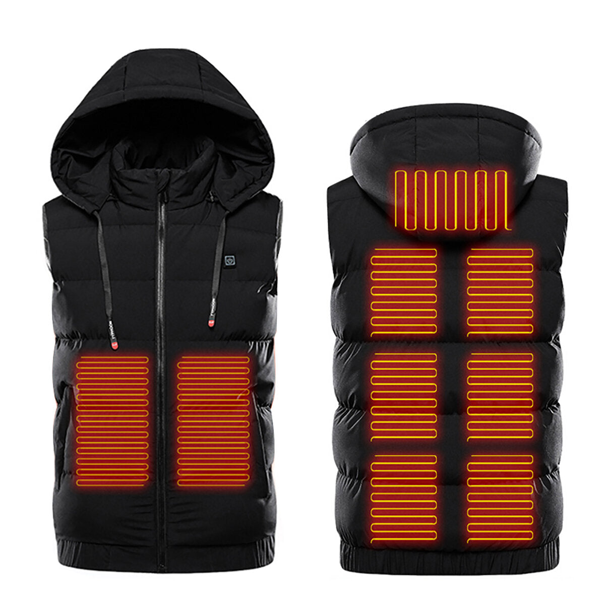 Unisex USB Heated Winter Jacket with Hood - Electric Warm Coat Main image