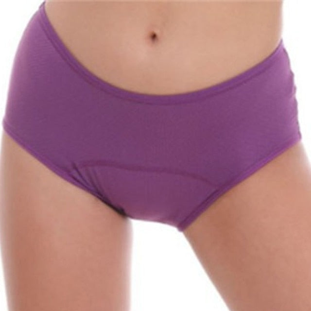 Women Period Underwear Heavy Flow Leak Proof Menstrual Panties Cotton Postpartum Bleeding Brief Main image