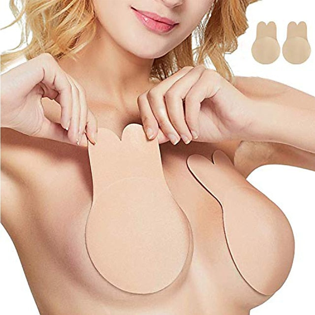 Women's Bras & Bralettes Strapless Full Coverage Solid Color Sexy Micro-elastic Push Up Invisible Christmas Date Party & Evening Secondary image