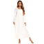 Women's Pajamas Nightgown Nighty Pjs Pure Color Simple Comfort Party Home Daily Gift Square Neck Long Sleeve Fall Spring Blue Purple