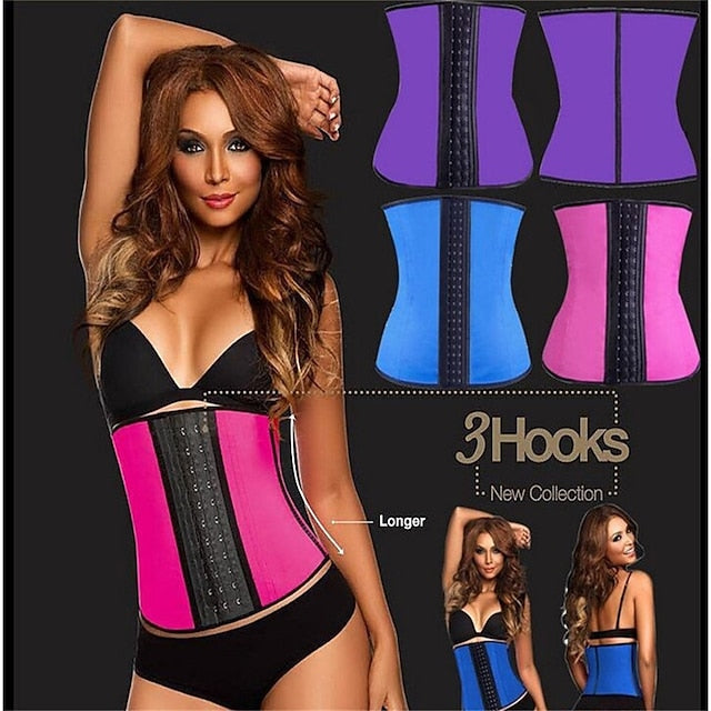 Latex Shapewear Waist Trainer Belt for Sports and Corset Support