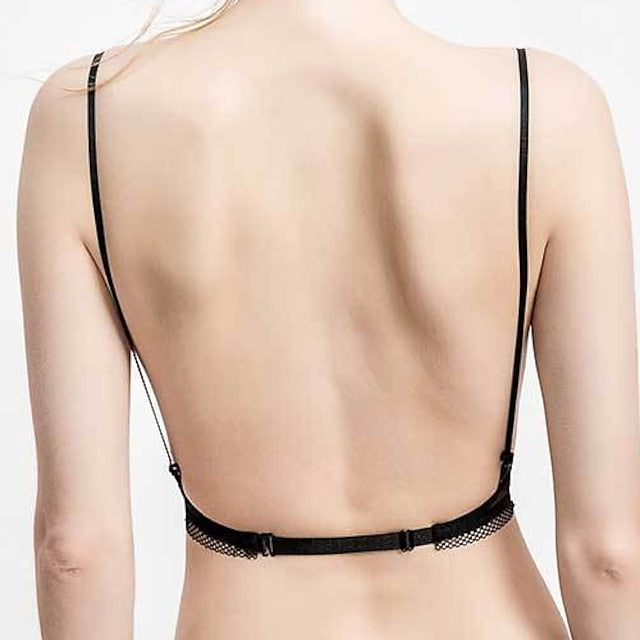 Women's Push Up Bras Triangle Cup Pure Color Hook & Eye Nylon Sexy 1PC Bras & Bralettes