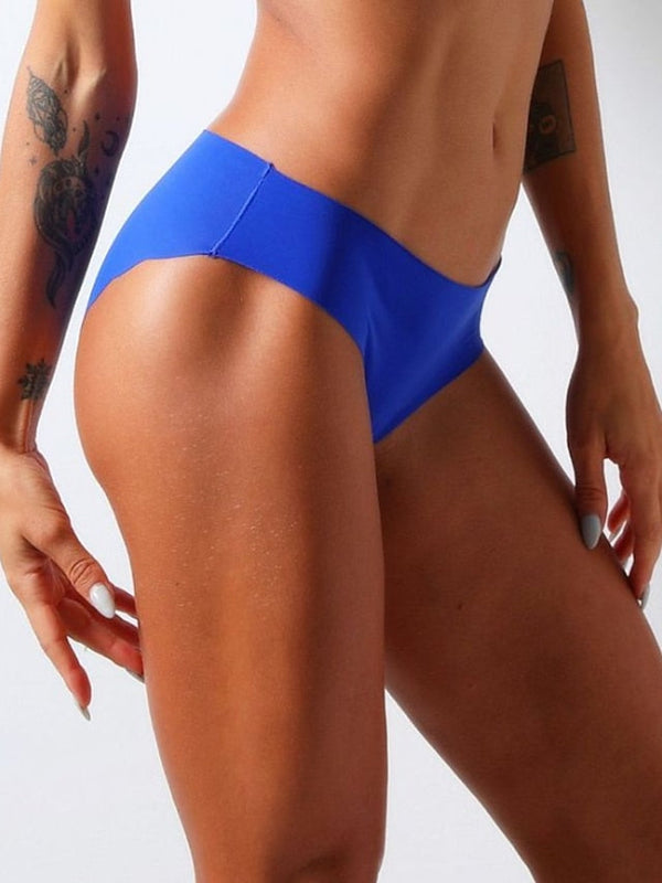 Women's Sexy Panties Basic Panties Brief Underwear 3Pcs Underwear Fashion Sexy Comfort Basic Pure Color Nylon Low Waist Sexy Black Blue Purple