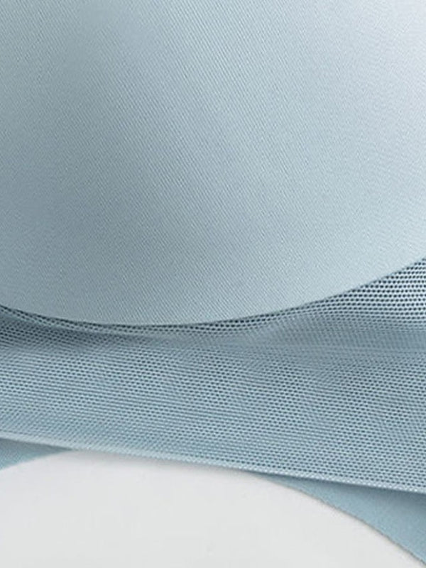 Women's Wireless Bras Fixed Straps Full Coverage V Neck Breathable Pure Color Pull-On Closure Casual Daily Nylon 1PC Pink Bras & Bralettes
