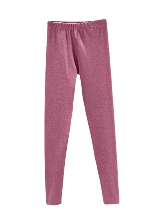 Simple Daily High Elasticity Solid Colored Women's Thermal Pants Secondary image