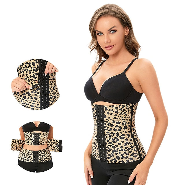 Plus Size Women's Zipper Waist Trainer Corset - Everyday Workout Body Shaper Cincher Girdle Secondary image