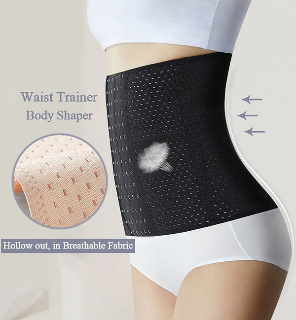 Women's Waist Trainer Corset Shapewear Slimming Belt Body Shaper 3-Breasted