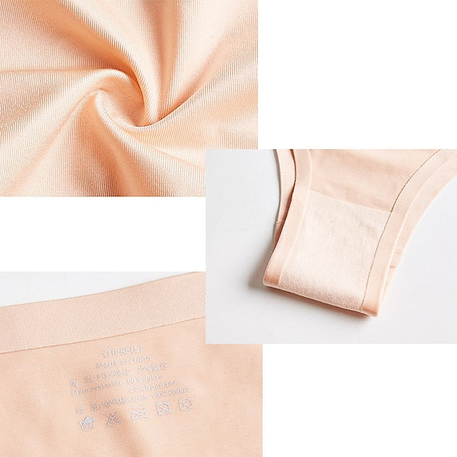 Women's Invisible Seamless Underwear Ice Silk Yoga Half Back Coverage Panties Pure Color Basic Panties