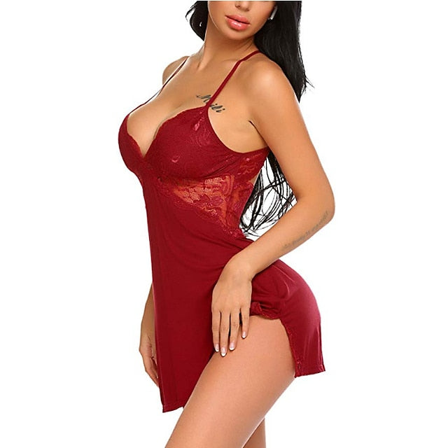 Women's Satin Sleeveless Nightgown - Comfortable Spring/Summer Pajamas for Home & Party